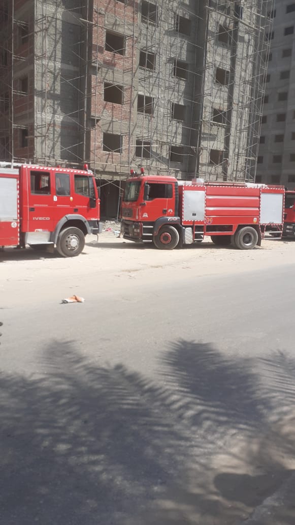 اندلاع حريق بأحد العقارات التابعة لمشروع "أهالينا" بشبرا الخيمة