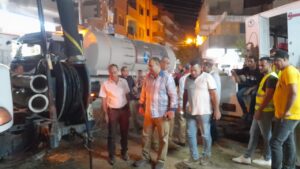 حل مشكلة غرق شوارع ومقابر قرية الشموت ببنها