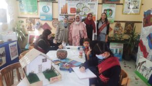 تزامنا مع مؤتمر المناخ ...طلاب الشبان يبدعون في رسومات عن البيئة