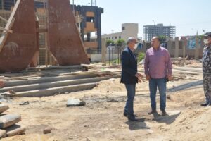 محافظ القليوبية يتفقد أعمال إنشاء نصب تذكاري لشهداء المحافظة