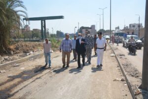 صور .. محافظ القليوبية يتابع إصلاح الهبوط الأرضي بطريق الرياح التوفيقي ببنها