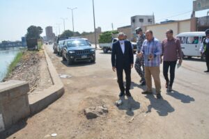 صور .. محافظ القليوبية يتابع إصلاح الهبوط الأرضي بطريق الرياح التوفيقي ببنها