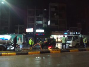 صور .. سقوط أمطار بالقليوبية والمحافظة تعلن الطوارئ