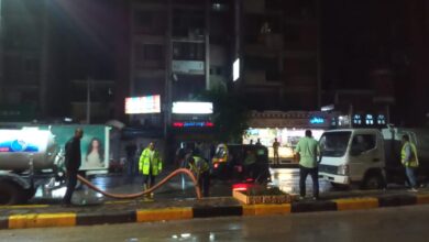 صور .. سقوط أمطار بالقليوبية والمحافظة تعلن الطوارئ