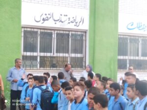 صور .. انتظام الطلاب في أول يوم دراسي بمدارس القليوبية