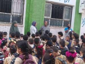 صور .. انتظام الطلاب في أول يوم دراسي بمدارس القليوبية