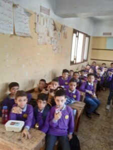 صور .. انتظام الطلاب في أول يوم دراسي بمدارس القليوبية