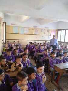 صور .. انتظام الطلاب في أول يوم دراسي بمدارس القليوبية