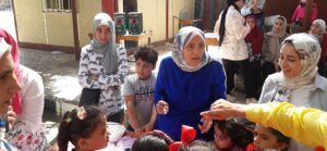 " الفرحة ليها صوت " ...رسم علي الوجه وفقرات رياضية فنية في استقبال طلاب شبان بنها