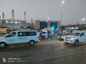 صور.. إصابة 13 شخص في حادث انقلاب سيارة ميكروباص بالقليوبية