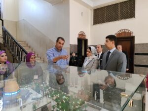 "الأقصي في القلب " مجسم تفصيلي لثالث الحرمين في هيئة الشبان العالمية ببنها