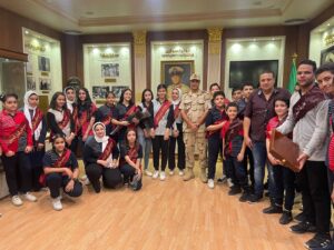قاعدة محمد نجيب العسكرية تحتضن أبناء مدرسة هيئة الشبان العالمية ببنها