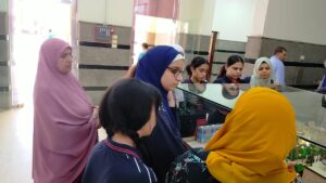 طلاب شبان بنها في زيارة لماكيت " المسجد الأقصي "