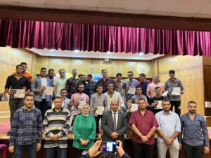 تكريم نشاط السباحة علي مسرح هيئة الشبان العالميةببنها 