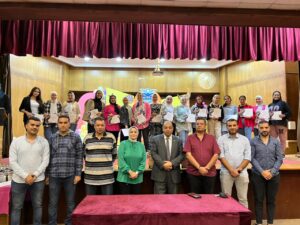 تكريم نشاط السباحة علي مسرح هيئة الشبان العالميةببنها 