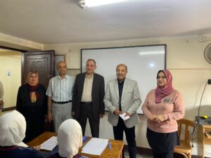 مدير عام مدارس الشبان ببنهايتفقد سير أول يوم في امتحانات الشهر