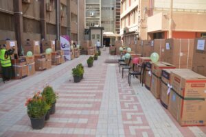 محافظ القليوبية يسلم جهاز عرائس لـ 17 فتاة من المقبلات على الزواج