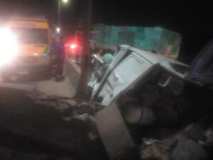 صور - انقلاب سيارة "تريلا" محملة بأعلاف بطريق كفر شكر