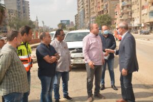 محافظ القليوبية يتفقد أعمال تطوير المرحلة الثانية من شارع فريد ندا ببنها