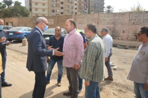 محافظ القليوبية يتفقد أعمال تطوير المرحلة الثانية من شارع فريد ندا ببنها