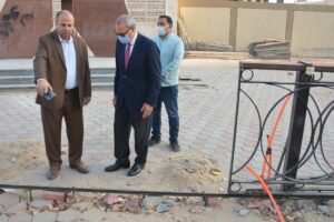 صور - محافظ القليوبية يتابع سير أعمال  المشروعات الخدمية الجاري تنفيذها بمدينة بنها