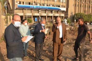 صور - محافظ القليوبية يتابع سير أعمال  المشروعات الخدمية الجاري تنفيذها بمدينة بنها