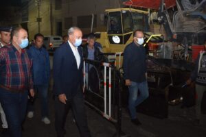 محافظ القليوبية يتفقد أعمال الرصف النهائية لشارع المرور والشارع خلف شرطة النجدة بمدينة بنها