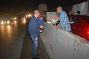 صور - محافظ القليوبية يتابع أعمال تصريف مياه الأمطار بالطرق الرئيسيه