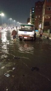 سقوط أمطار بالقليوبية ومعدات لشفط المياه من الشوارع