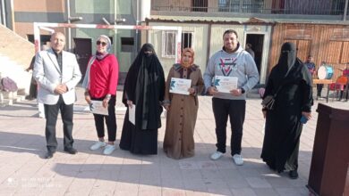 شبان بنها تكرم المبدعين من معلميها 