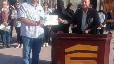 شبان بنها تستمر في تكريم معلميها 