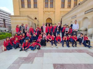 أبناء شبان  بنها داخل متحف الفن الاسلامي