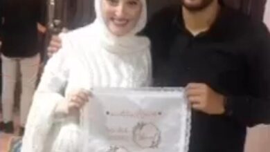 ألف مليون مبروك لمحمد وسارة