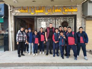 زيارة لمكتبه مصر العامه.. شبان بنها تستمر في احتفالات اعياد الطفولة