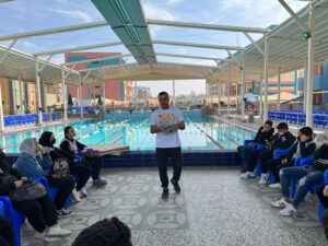 انقذ حياة الآخرين. ندوة علي حمام سباحة شبان بنها