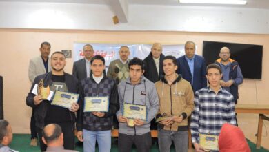صور - مركز شباب كفر منصور بالقليوبية ينظم حفل تكريم للفائزين في المسابقة العلمية