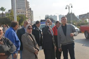 محافظ  القليوبية يتفقد المنطقة المحيطة بقصر محمد علي لمتابعة أعمال التجميل والدهانات والرصف  