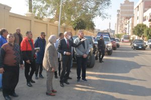 محافظ  القليوبية يتفقد المنطقة المحيطة بقصر محمد علي لمتابعة أعمال التجميل والدهانات والرصف  