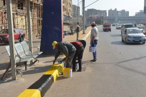 محافظ  القليوبية يتفقد المنطقة المحيطة بقصر محمد علي لمتابعة أعمال التجميل والدهانات والرصف  