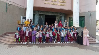 لتدريب الطلاب علي حب القراءة ..شبان بنها في زياره إلي مكتبة مصر العامة