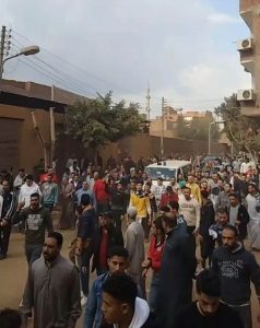 صور - تشييع جثمان الطفل زياد ضحية التليفون بالخانكة