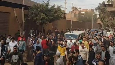 صور - تشييع جثمان الطفل زياد ضحية التليفون بالخانكة
