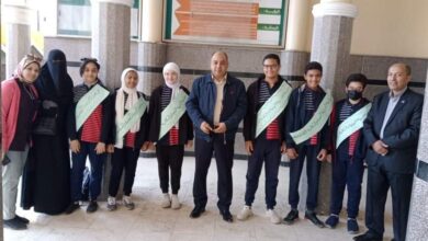الشبان تحصد المركز الأول على مستوى إدارة بنها في مسابقة المدرسة صديقة للبيئة