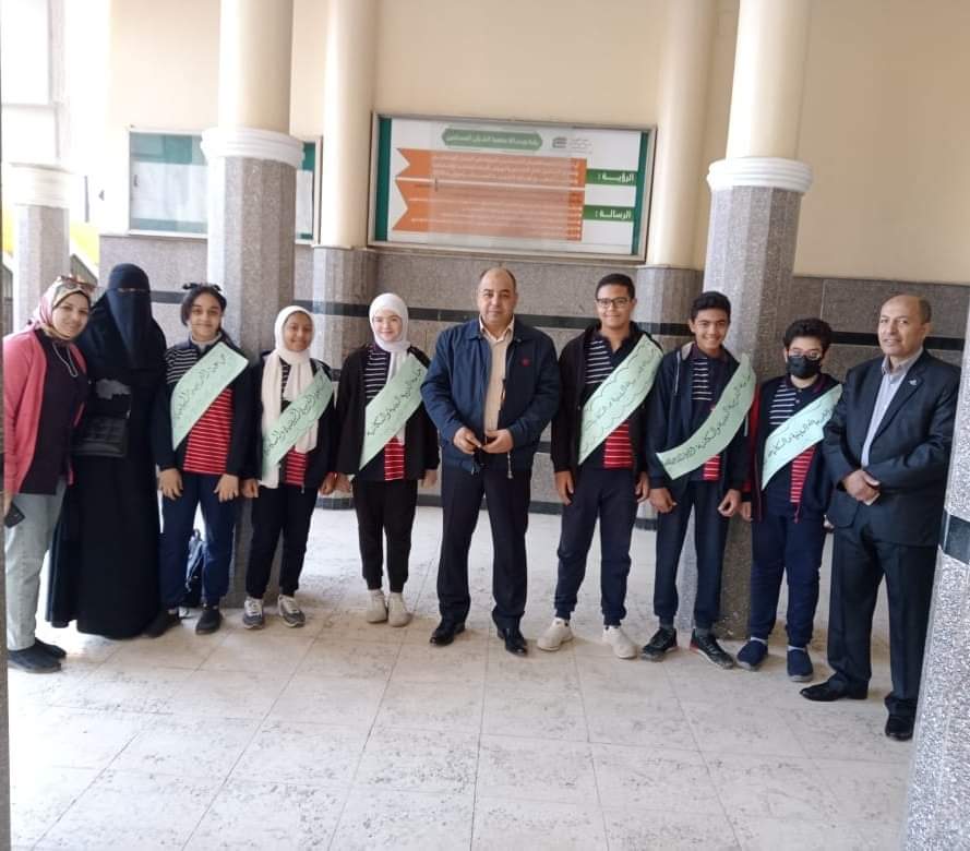 الشبان تحصد المركز الأول على مستوى إدارة بنها في مسابقة المدرسة صديقة للبيئة