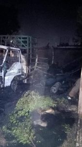 الدفع بـ 12 سيارة إطفاء للسيطرة على حريق بمزرعة بالعبور