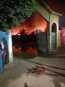 الدفع بـ 12 سيارة إطفاء للسيطرة على حريق بمزرعة بالعبور
