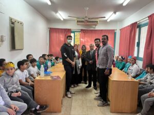 أبناء شبان بنها  فى ضيافة الهلال الأحمر