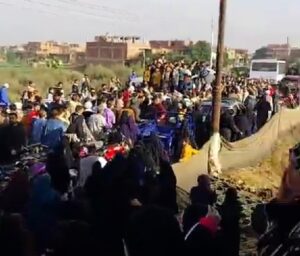 تشييع جثامين 3 أشقاء لقوا مصرعهم في حريق بالقناطر الخيرية