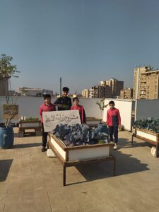 زيارة ميدانية إلى مشروع زراعة الأسطح بمجمع مدارس الشبان