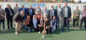 رئيس جامعة بنها يكرم الطلاب الفائزين في مسابقة دورى الصوف الدراسية والألعاب الجامعية